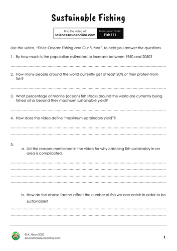 Sustainable Fishing [Virtual/Blended]