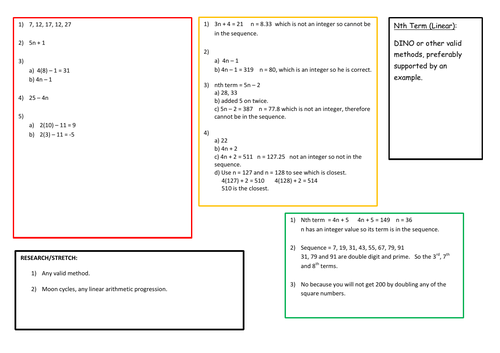 Nth Term (GCSE 1-9)