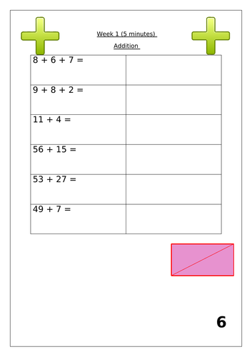 Arithmetic booklet