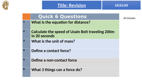 Forces = KS3 activate revision