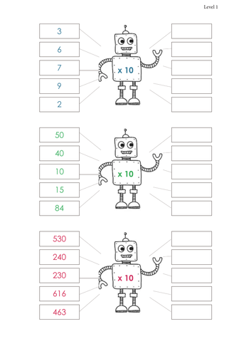 Multiply and Divide by 10