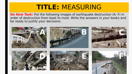 Tectonics: L4  Measuring Earthquakes