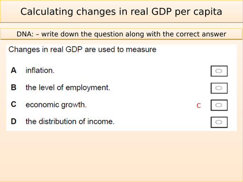 Calculating changes in real GDP per capita from changes in nominal GDP