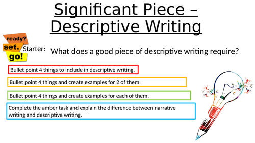 what is the difference between narrative and descriptive essay