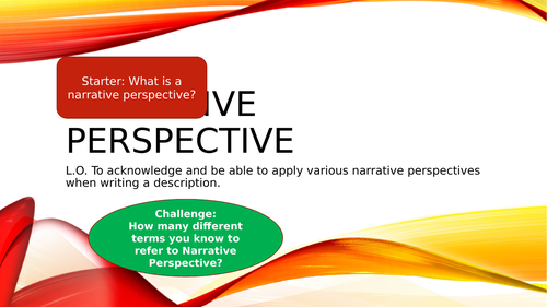 Narrative Perspective - POV