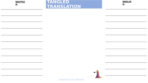 Template for tangled translation + examples
