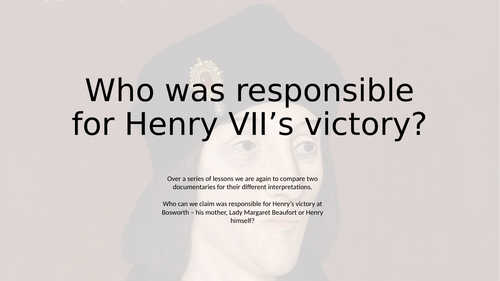Who was repsonsible for Henry VII's victory?