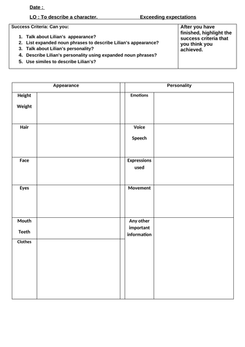 Secrets of the Sun King-character description of Lilian