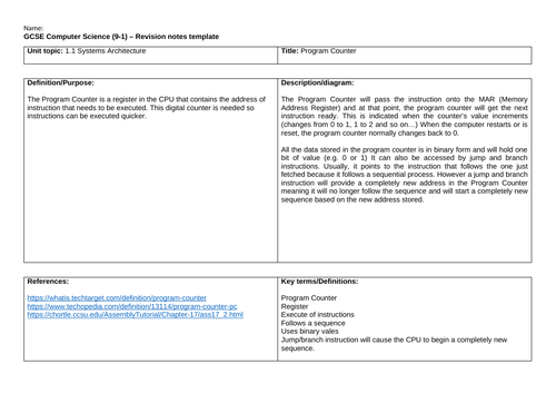 Von Neumann Architecture - Flip learning research card