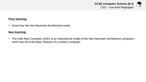 Little Man Computer - GCSE/A-Level