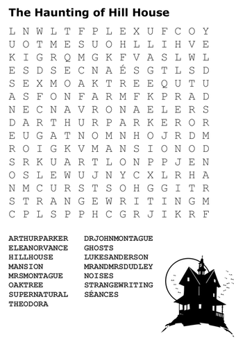 The Haunting of Hill House Word Search