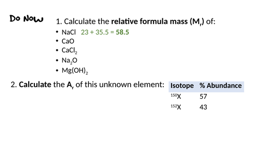 Balancing Equations, Conservation of Mass & State Symbols Lesson