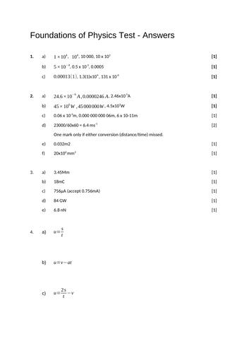 A Level Physics Topic Tests (OCRA)