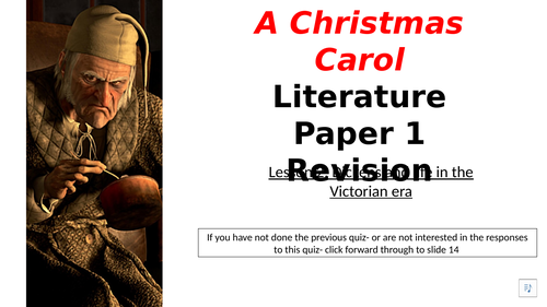 Christmas Carol Narrated Revision: Victorian Life
