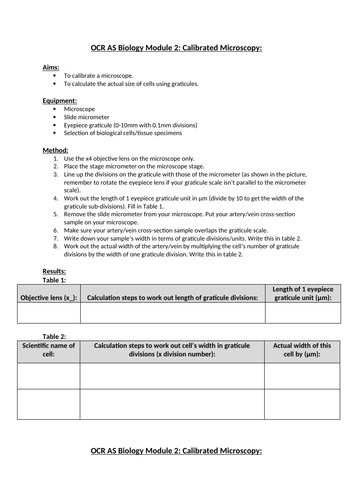 OCR A-Level Biology (H420): Chapter 2 - Basic Components of Living Systems - L3