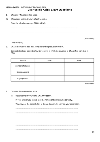 OCR A-Level Biology (H420): Chapter 3 - Biological Molecules - L8 (part 1)