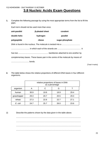 OCR A-Level Biology (H420): Chapter 3 - Biological Molecules - L8 (part 2)