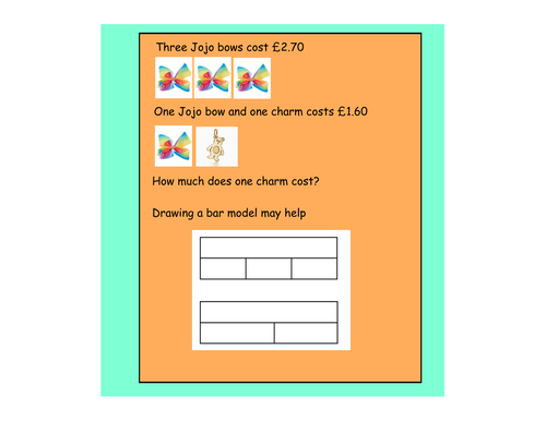 KS2 SAT Style Questions With Bar Modelling