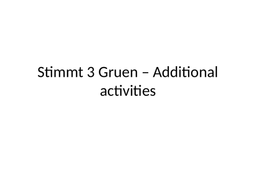 resources to support unit 2 of stimmt 3 green