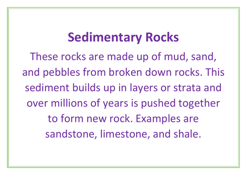 Year 3 Science Rocks, Fossils and Soils Display Posters