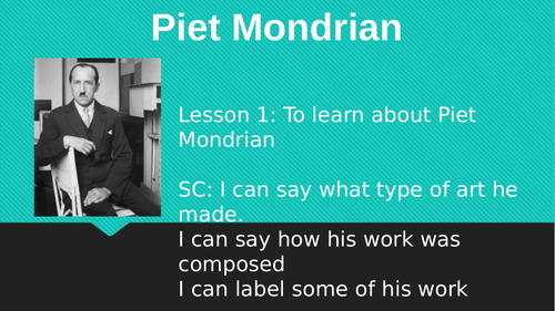 Piet Mondrian x 6 lessons