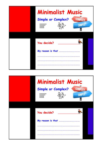 Minimalist Music - Exit Cards
