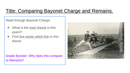 Remains and Bayonet Charge
