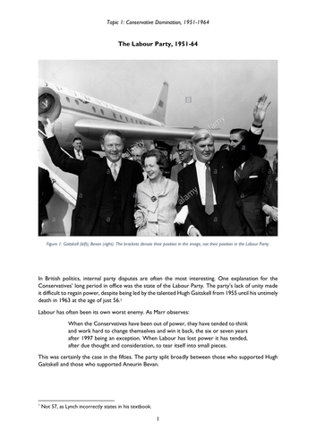 OCR A Level Y113 - Labour divisions