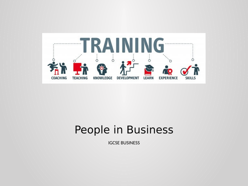Business Studies Training Lesson Resources