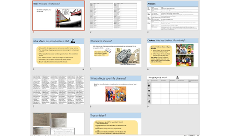 What are life chances? GCSE SOCIOLOGY