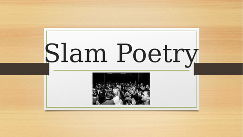 Poetry Slam PowerPoint Year 5 English