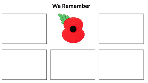 Remembrance Day Writing Frames