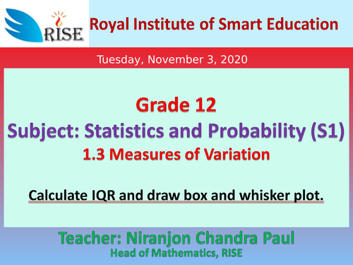 Lesson Slides on Statistics