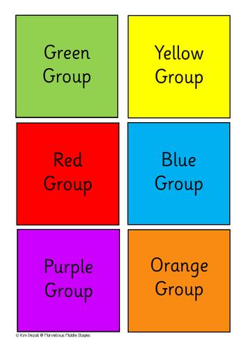 Colour Group Labels