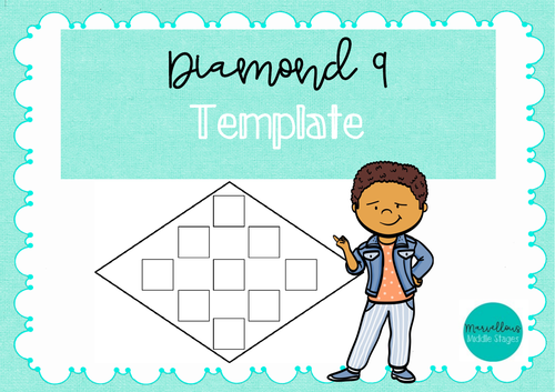 Diamond 9 Template | Teaching Resources