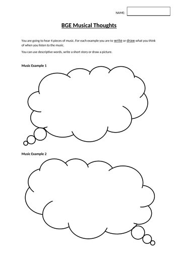 BGE Musical thoughts