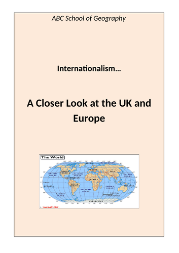 Where in the UK - A research and Enquiry Module based on the UK and Europe