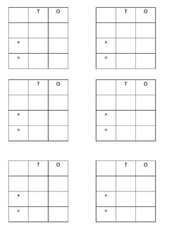 Column addition grid template