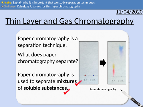 GCSE Chemistry: Thin Layer and Gas Chromatography