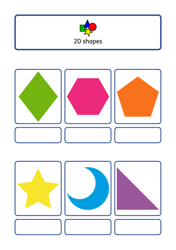 Shape bundle, simple velcro tasks / worksheet, ASD, SEN, KS1