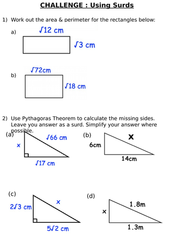 Surds - 3 Lessons (Simplfying, Adding & Multiplying)