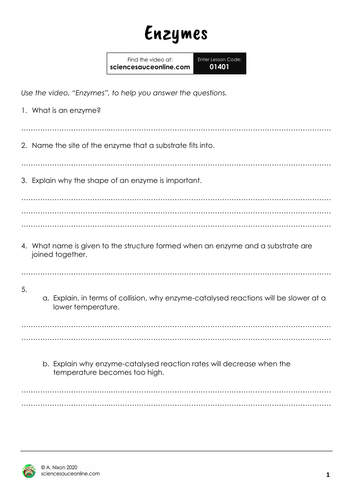 Enzymes [Virtual/Blended]