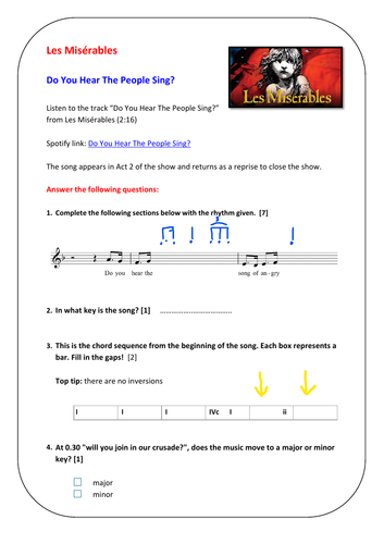 Music for Theatre - Do You Hear The People Sing?