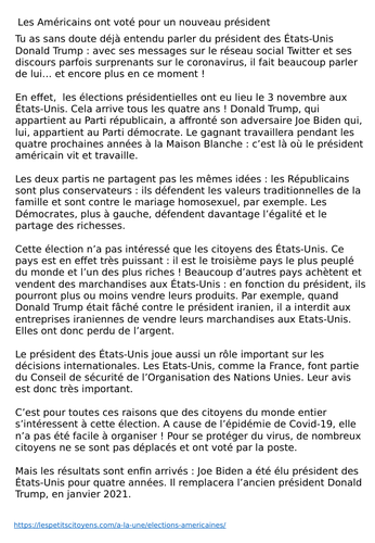 LES ELECTIONS PRESIDENTIELLES