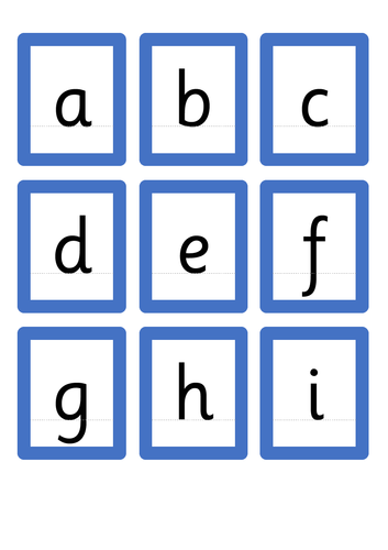 alphabet arc cards lower case teaching resources