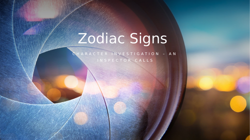 An Inspector Calls - Zodiac