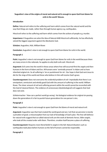 Why is there evil in the world essay picture