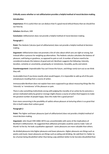 Utilitarian ethics in healthcare picture