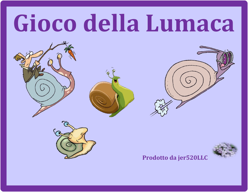 Giorno del Ringraziamento (Thanksgiving in Italian) Lumaca Snail Game