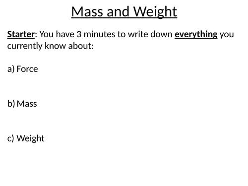 Force and Motion: Whole unit Powerpoint